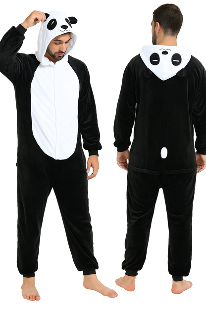 Mameluco Unisex Pijama Disfraz para Adulto (S,M,L) - Panda ✦ Bajo pedido
