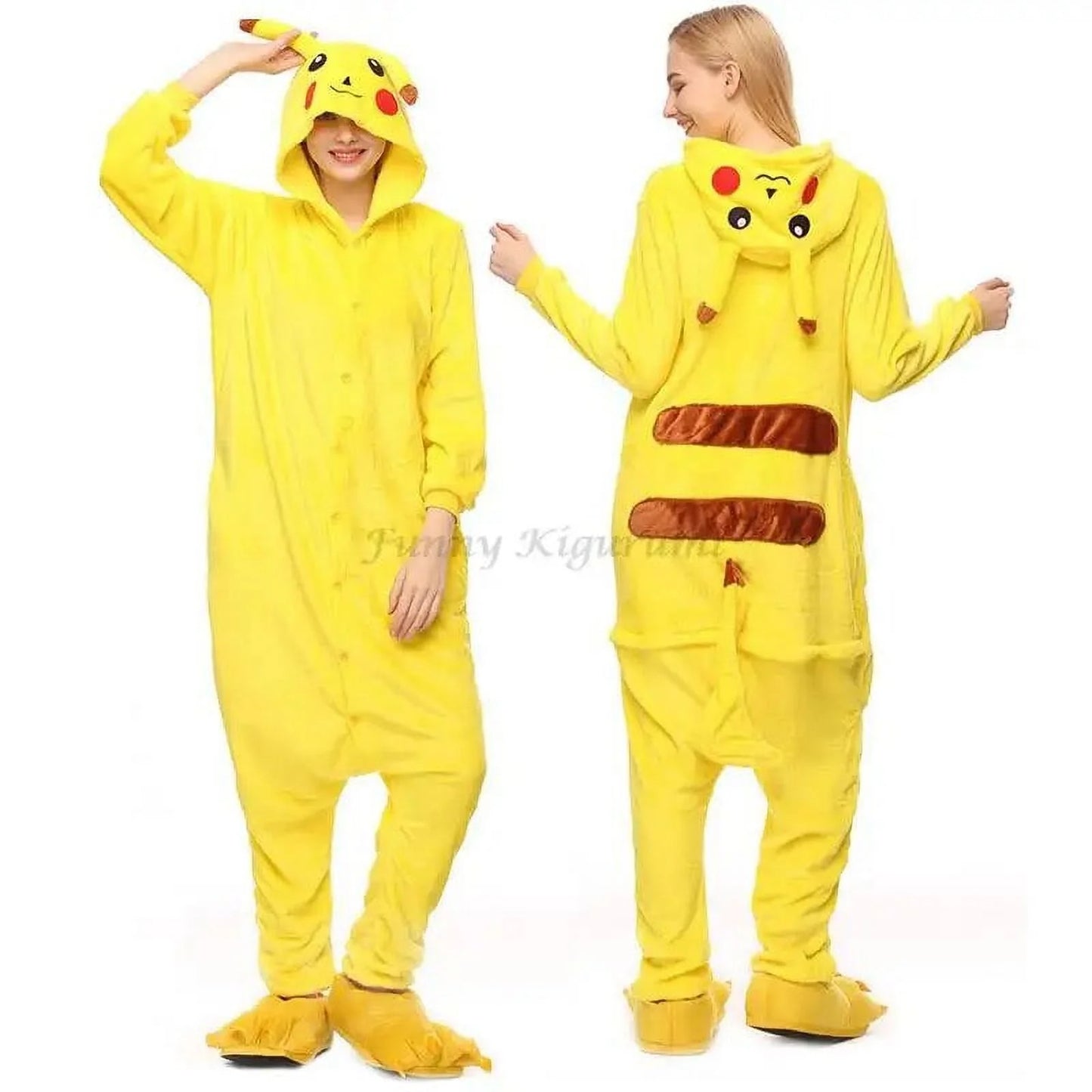 Mameluco Unisex Pijama Disfraz para Adulto (S,M,L,XL) - Pokémon, Pikachu ✦ Bajo pedido