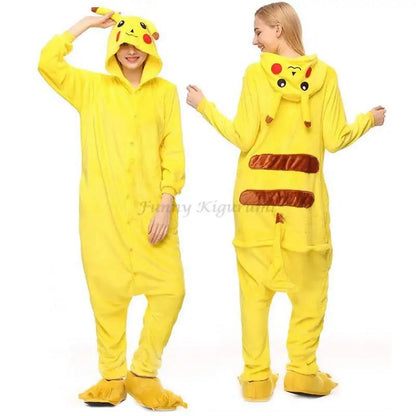 Mameluco Unisex Pijama Disfraz para Adulto (S,M,L,XL) - Pokémon, Pikachu ✦ Bajo pedido