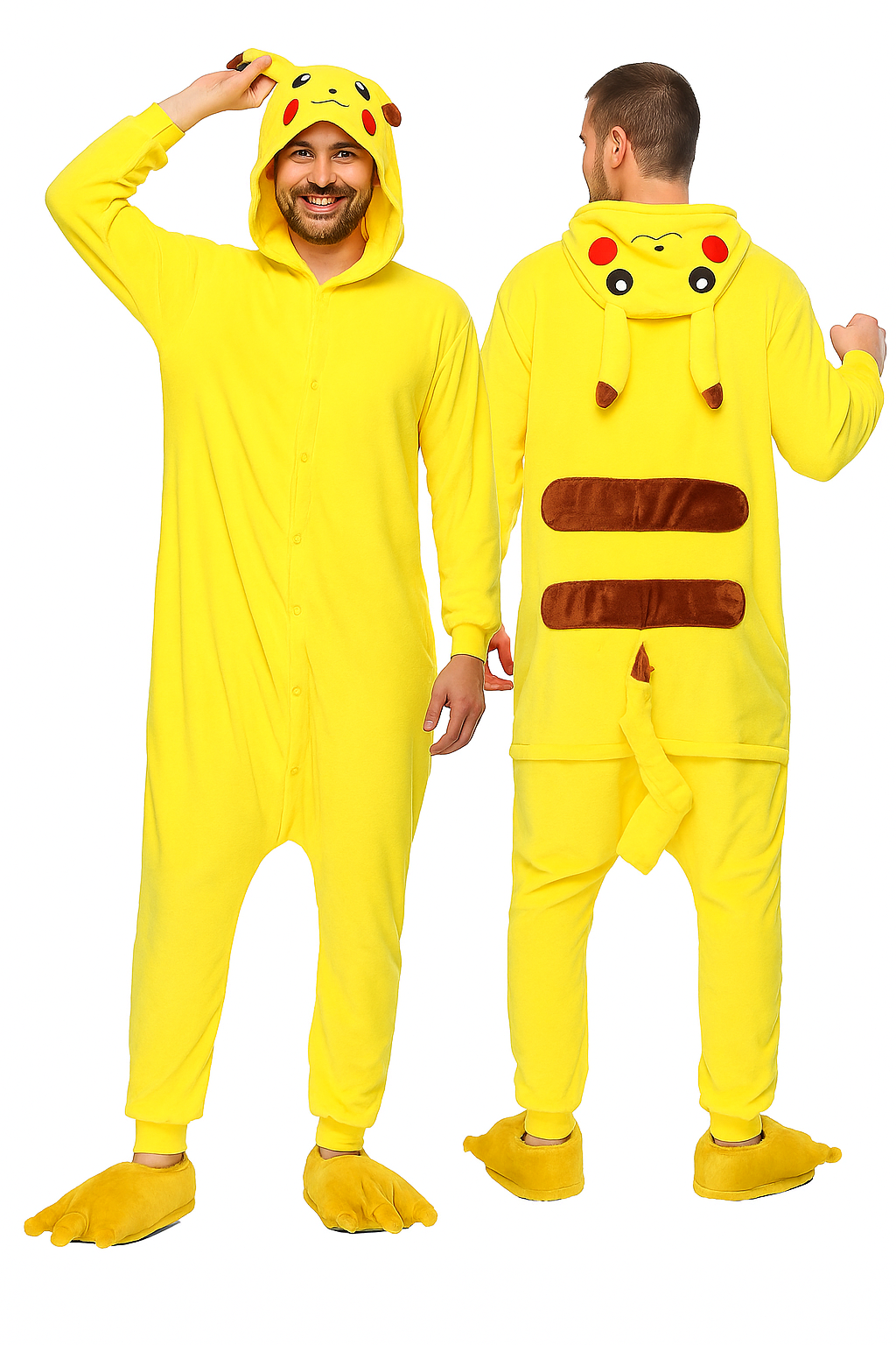 Mameluco Unisex Pijama Disfraz para Adulto (S,M,L,XL) - Pokémon, Pikachu ✦ Bajo pedido