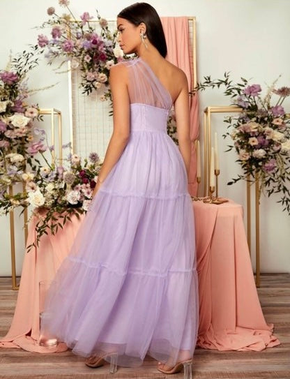 Vestido Largo Formal de Dama Lila (Talla M) - SHEIN