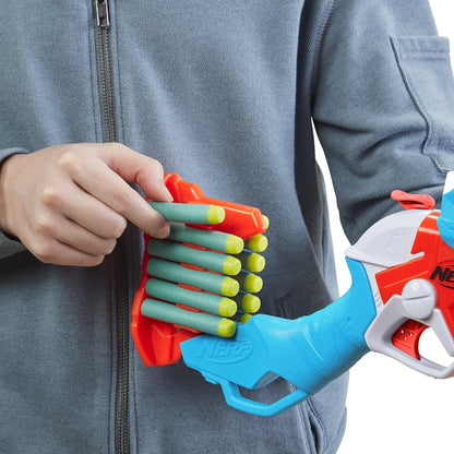 NERF DinoSquad Tricera-Blast Blaster – Cargador Abatible, 12 Dardos Oficiales, Diseño de Triceratops