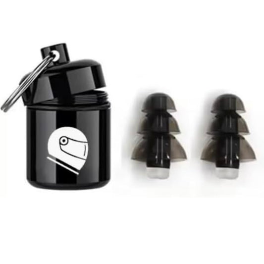 Tapones para oídos de moto 31dB, Antiviento, cómodos y reutilizables - Chase Moto