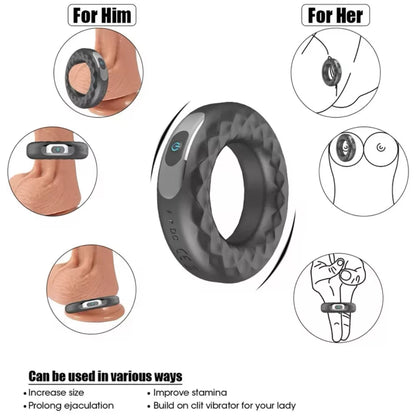 Anillo Vibrador con Control – 10 Modos de Vibración ✦ Bajo pedido