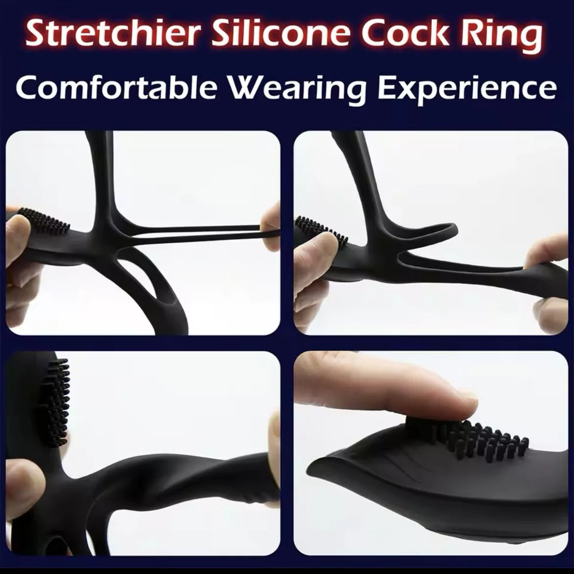 Anillo Multifacético – Vibrador Retardante, Estimulador Prostático, Clítoris y Punto G ✦ Bajo pedido