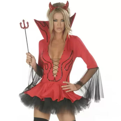 Disfraz Adulto – Diabla (S,M,L) ✦ Bajo pedido