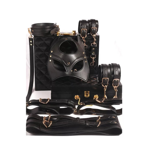 Kit Erótico BDSM Premium con Maletín de Lujo – 6 Piezas ✦ Bajo pedido