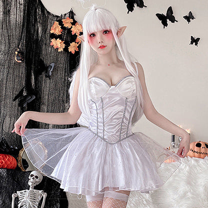 Disfraz Adulto – Blanco Hada, Ángel (Unitalla L/XL) ✦ Bajo pedido