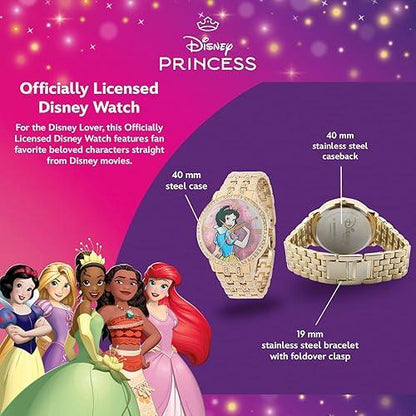 Reloj Disney Glitz para Mujer con Cristales CZ y Movimiento Quartz | Elegancia y Magia Disne