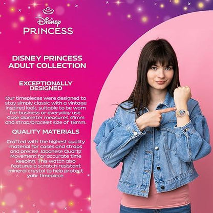 Reloj Disney Glitz para Mujer con Cristales CZ y Movimiento Quartz | Elegancia y Magia Disne