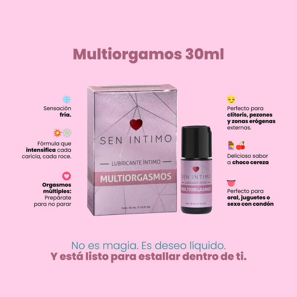 Lubricante Electrizante Original Multiorgasmos para Mujer - Sen Íntimo (30ml) ✦ Bajo pedido
