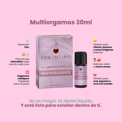 Lubricante Electrizante Original Multiorgasmos para Mujer - Sen Íntimo (30ml) ✦ Bajo pedido