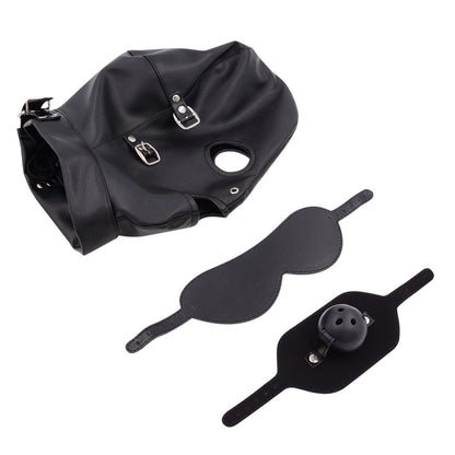 Máscara BDSM Gagball Antifaz (Unitalla Ajustable) ✦ Bajo pedido