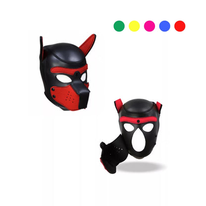 Capucha Canina de Neopreno – Accesorio de Roleplay Ajustable ✦ Bajo pedido