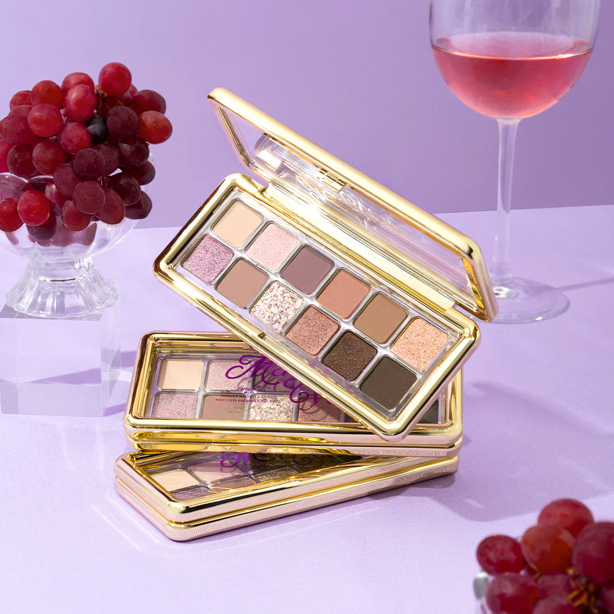 Mauve Cycle Paleta de 12 Sombras Compactas Matte, Satinadas y Glitter - AmorUs ✦ Bajo pedido