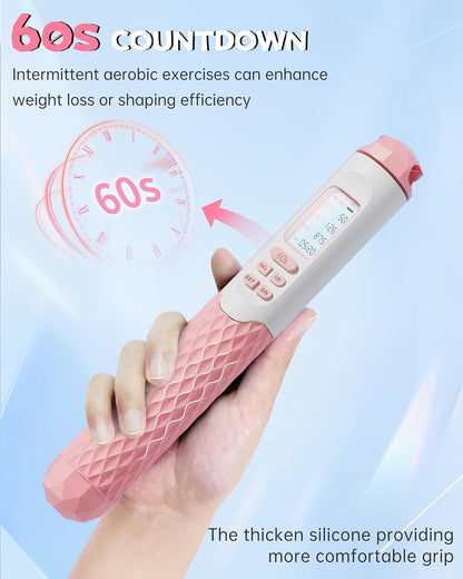 Cuerda de Saltar Inteligente noNogo – 2 en 1: Cuerda Clásica + Modo Inalámbrico con Contador (Re‑recargable, Ajustable)