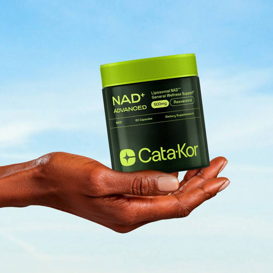 NAD+ Suplemento Antienvejecimiento, Energía y Enfoque - Cata Kor (anterior Reus Research) Fórmula Mejorada - 60caps