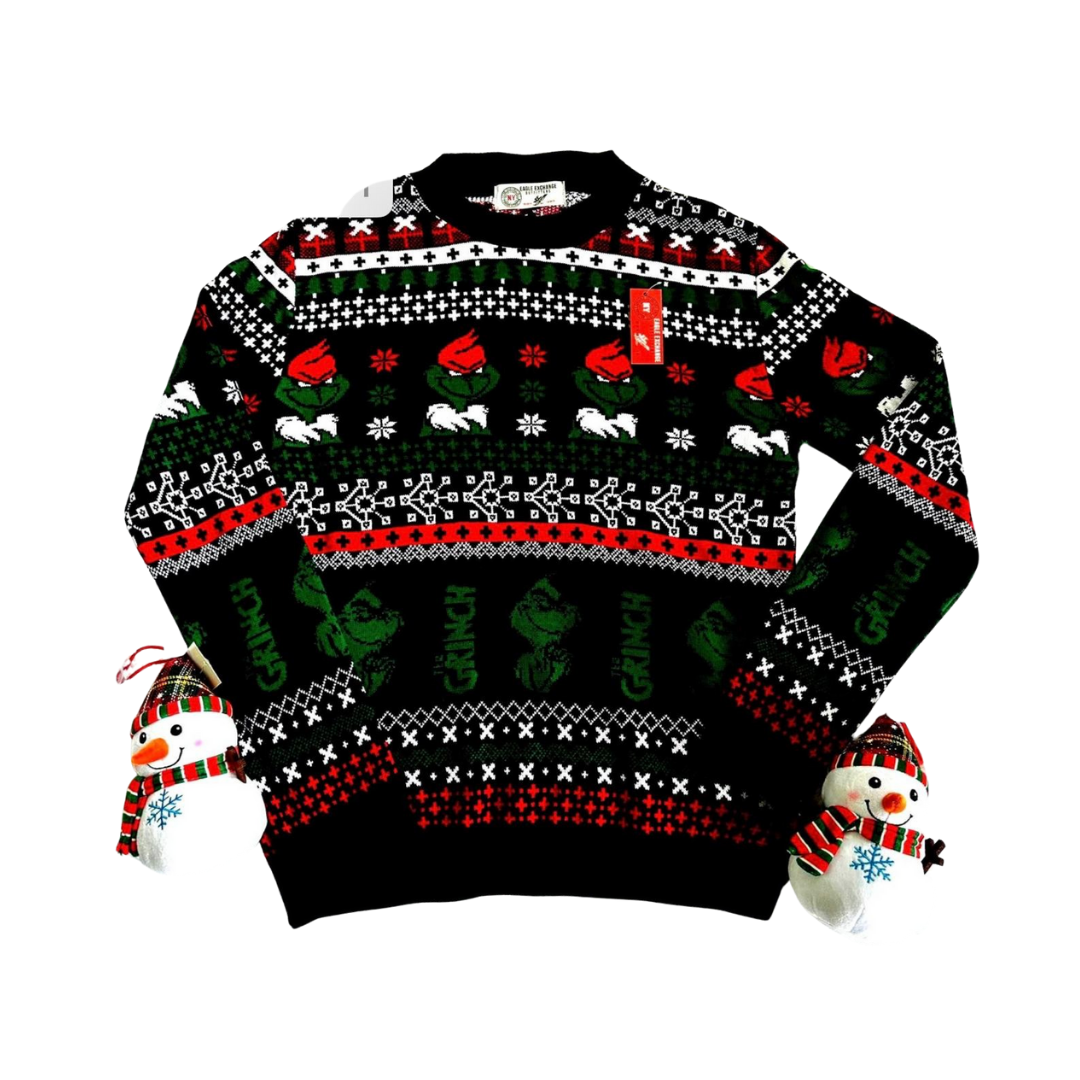 Abrigo Navideño, Ugly Sweater Adulto OO11 - Grinch ✦ Bajo pedido