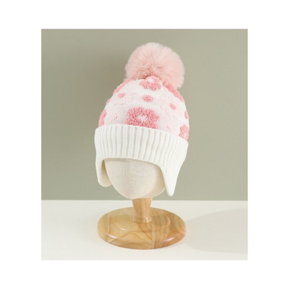 Gorro Infantil Lana Flores (3 Colores) ✦ Bajo pedido