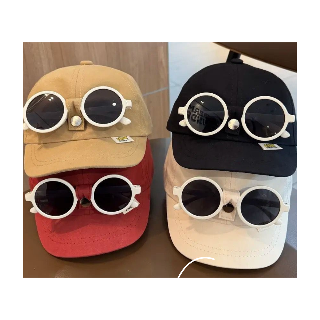 Set 2PCZ Gorra y Lentes Infantil (4 Colores) ✦ Bajo pedido