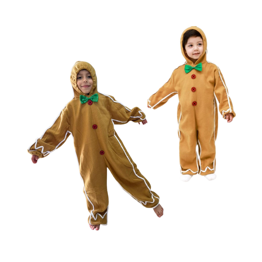 Mameluco Fieltro Infantil - Galleta de Jengibre ✦ Bajo pedido