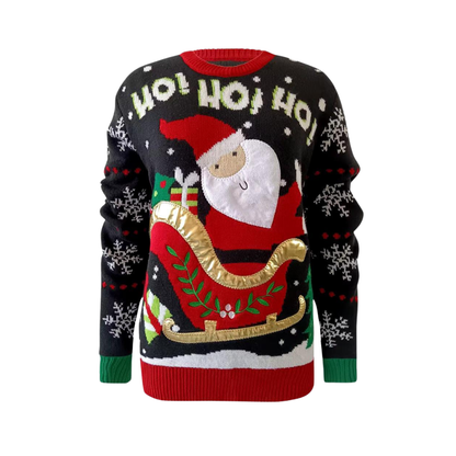 Abrigo Navideño, Ugly Sweater Adulto Dama - Santa Claus (S,M,L,XL) ✦ Bajo pedido