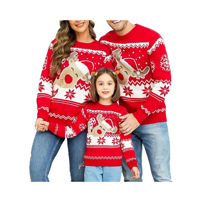Abrigo Navideño, Ugly Sweater NAV25-84 Adulto - Reno ✦ Bajo pedido