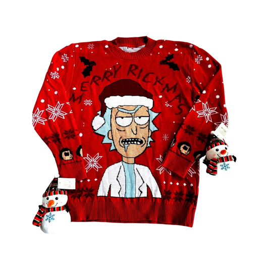 Abrigo Navideño, Ugly Sweater Adulto OO11 - Rick & Morty ✦ Bajo pedido