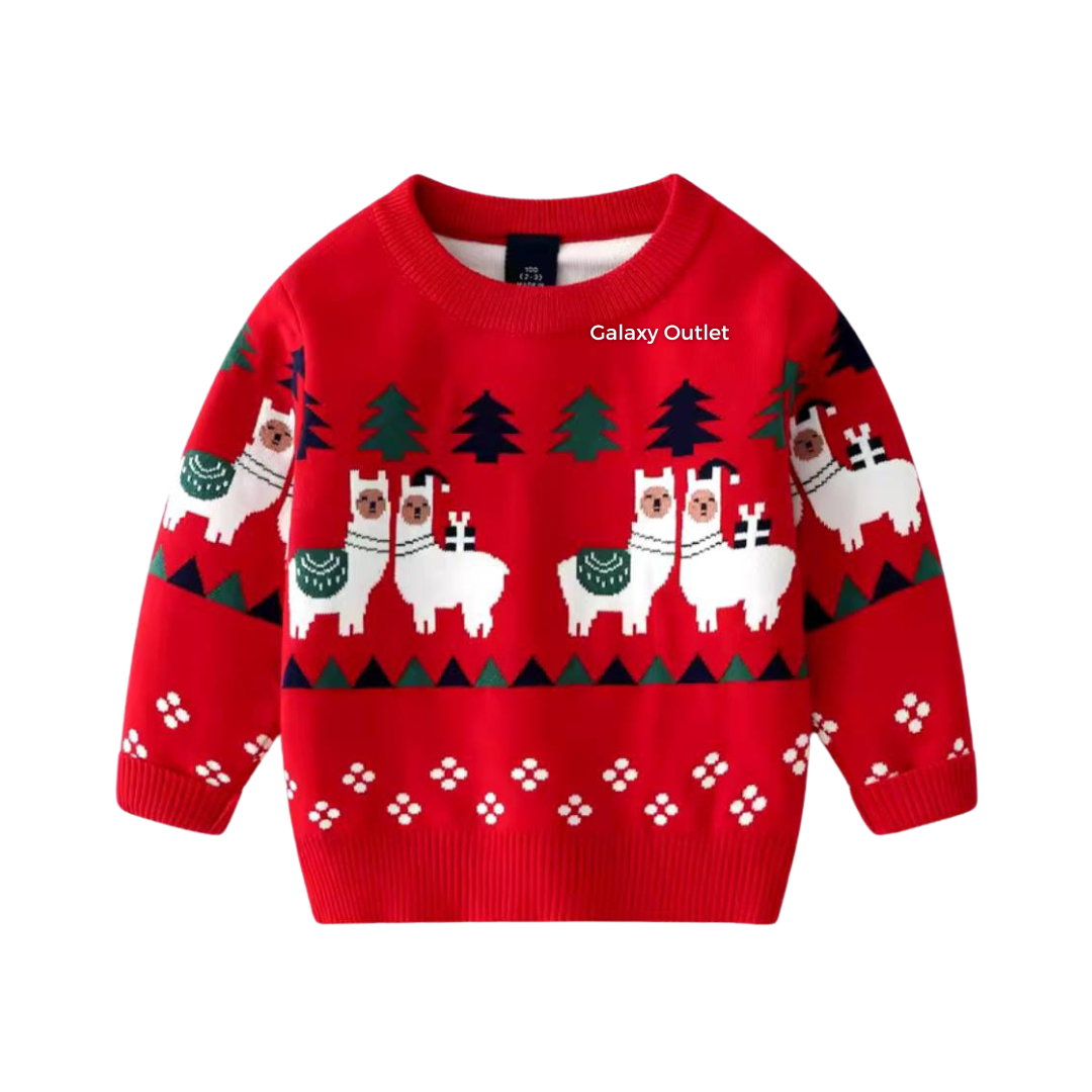 Abrigo Navideño Ugly Sweater - Llama (100, 110) ✦ Bajo pedido