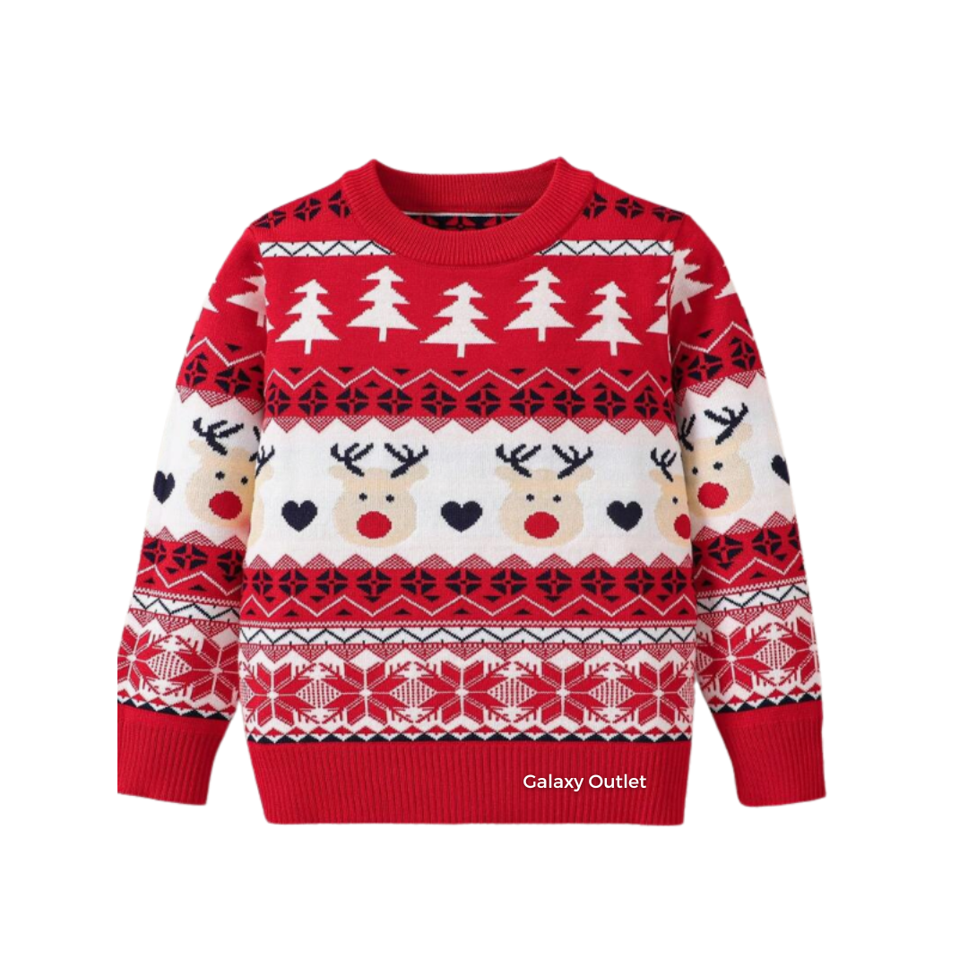 Abrigo Navideño Ugly Sweater - Rudolph (100, 110, 120, 130) ✦ Bajo pedido