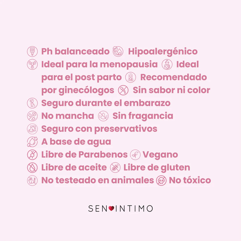 Lubricante Íntimo Neutro con Aloe Vera y Ácido Hialurónico para Mujer - Sen Íntimo (60ml) ✦ Bajo pedido