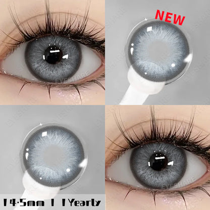 Lentes de Contacto con Agrandamiento de Ojos (14.5mm) Gris Norway Gray - Eyeshare Vision