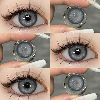 Lentes de Contacto con Agrandamiento de Ojos (14.5mm) Gris Norway Gray - Eyeshare Vision