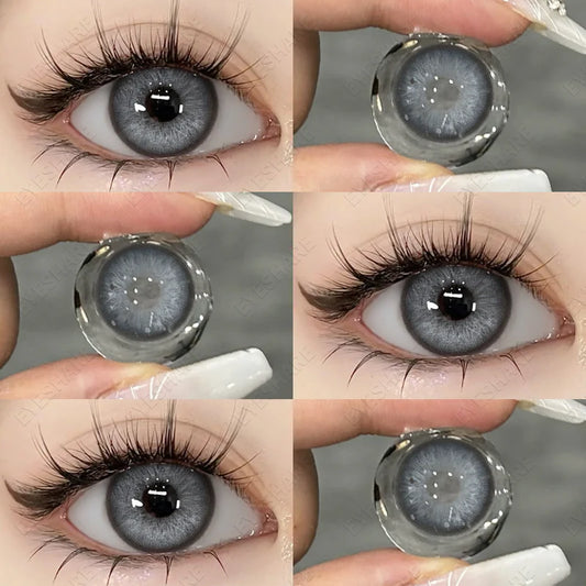 Lentes de Contacto con Agrandamiento de Ojos (14.5mm) Gris Norway Gray - Eyeshare Vision