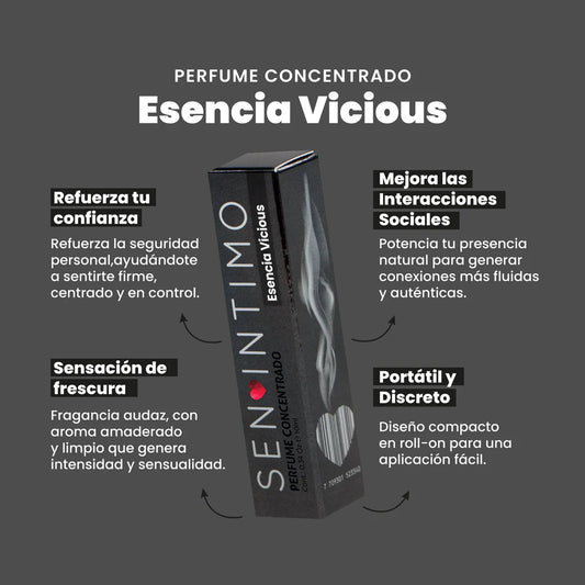 Perfume Feromonas Para Hombre - Vicious (10ml) ✦ Bajo pedido