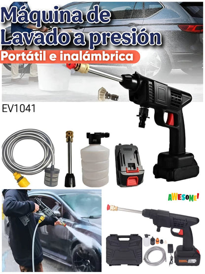 Máquina de Lavado a Presión 48V con 2 Baterías Recargables - Hidrolavadora ✦ Bajo pedido