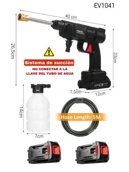 Máquina de Lavado a Presión 48V con 2 Baterías Recargables - Hidrolavadora ✦ Bajo pedido