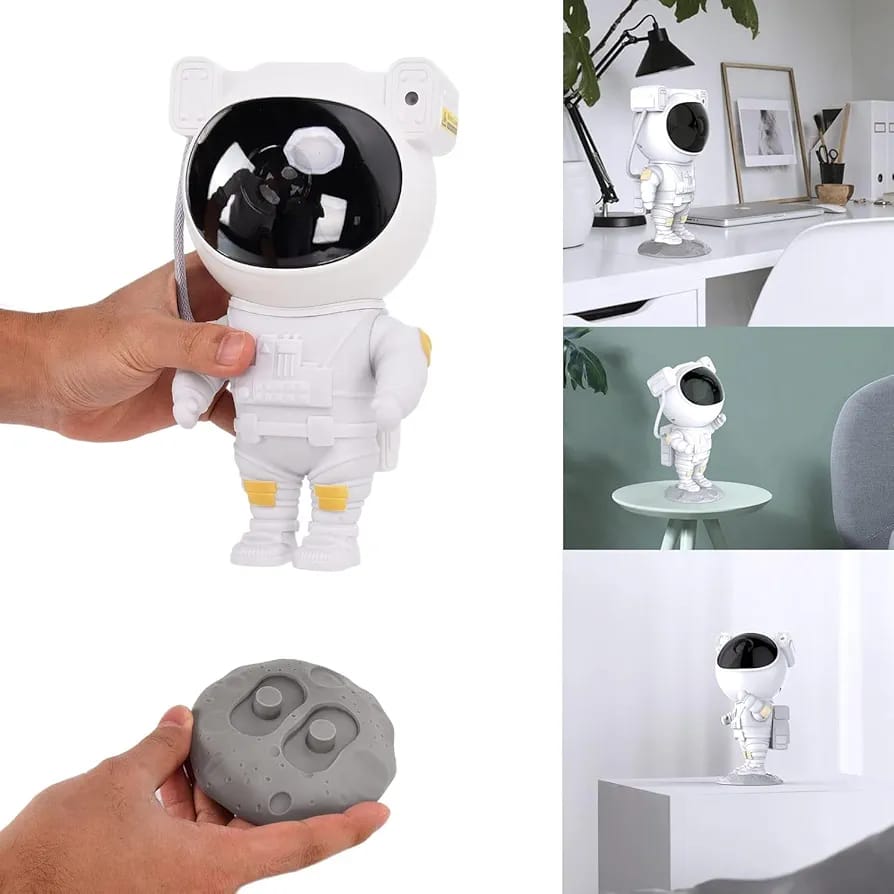 Proyector Astronauta Luna Parlante Bluetooth - Estrellas, Nebulosa y Ruido Blanco ✦ Bajo pedido