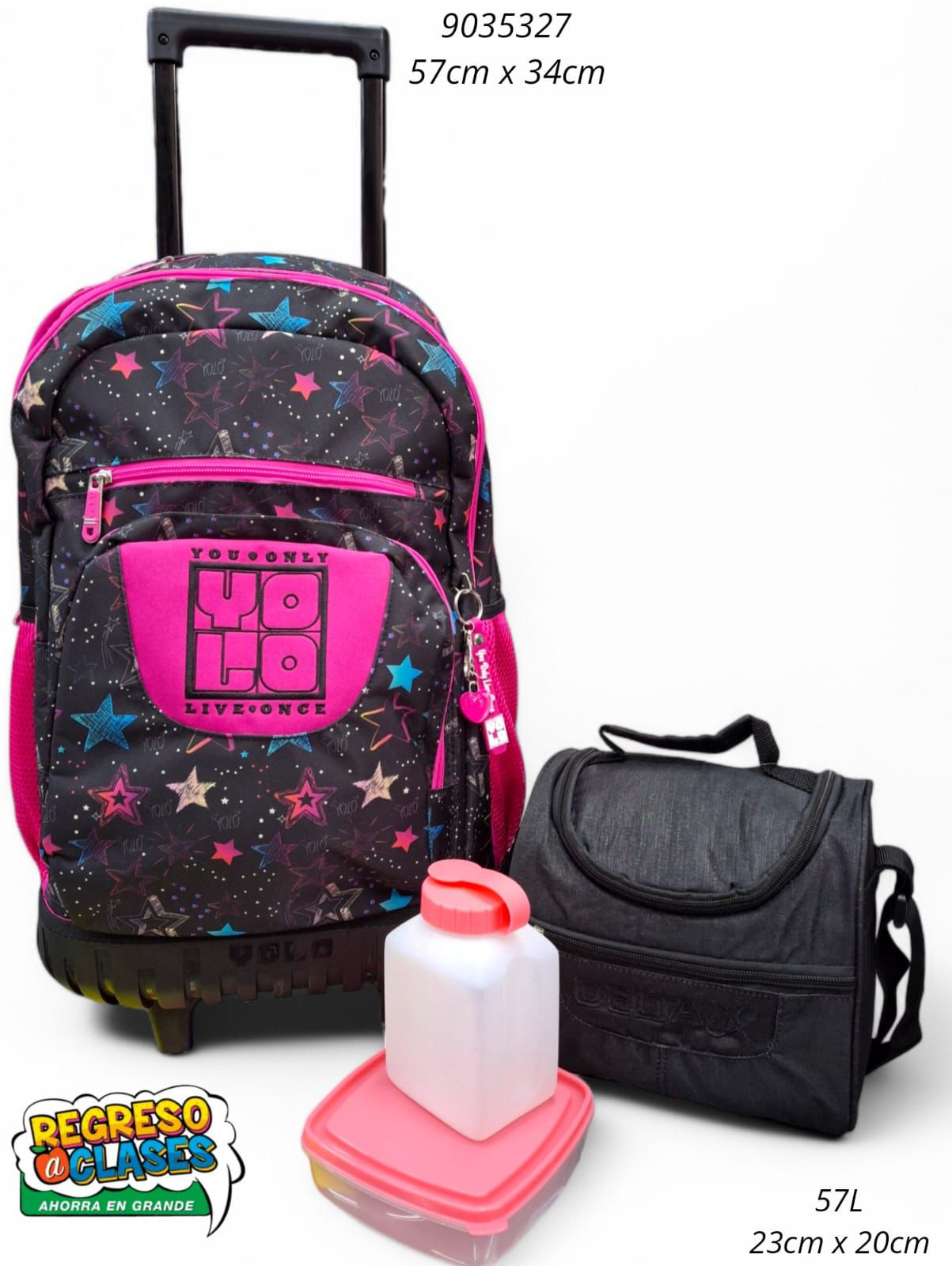 Kit Salveque Mochila de Ruedas + Lonchera Completa - Delta (3 Estilos) ✦ Bajo pedido