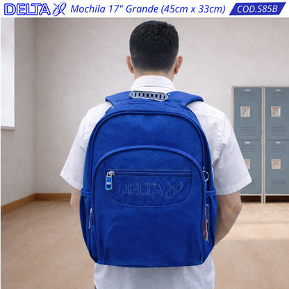 Salveque Mochila Lisa 17" Grande - Delta (5 Colores) ✦ Bajo pedido