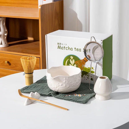 Set Premium de Matcha 7 Piezas - Flores (3 Colores) ✦ Bajo pedido