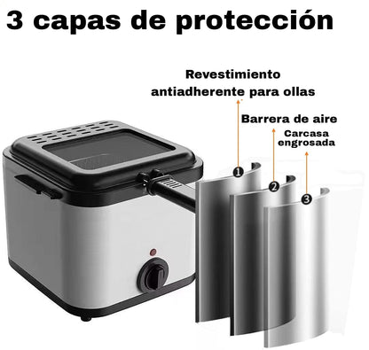 Mini Freidora Eléctrica (2.5L) ✦ Bajo pedido