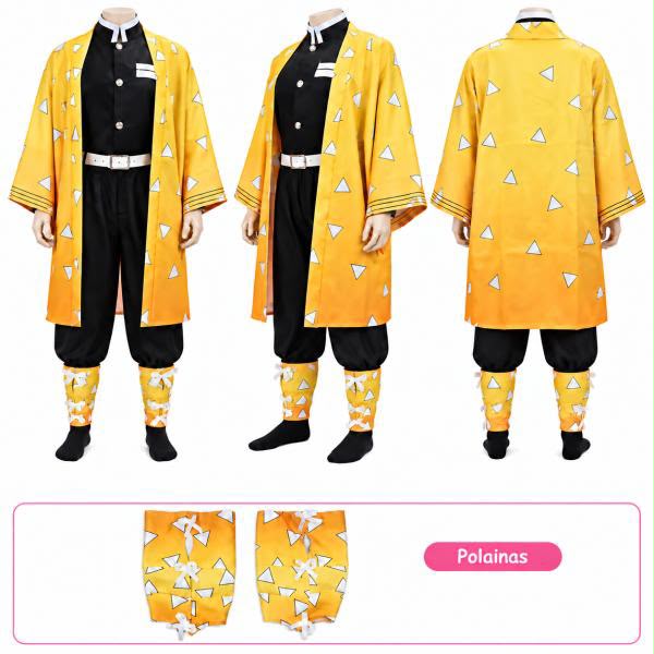 Disfraz Cosplay - Zenitsu, Demon Slayer (S,M,L) ✦ Bajo pedido