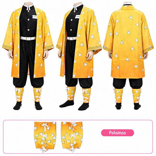 Disfraz Cosplay - Zenitsu, Demon Slayer (S,M,L) ✦ Bajo pedido