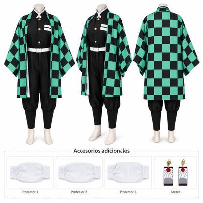 Disfraz Cosplay - Tanjiro, Demon Slayer (S,M,L) ✦ Bajo pedido