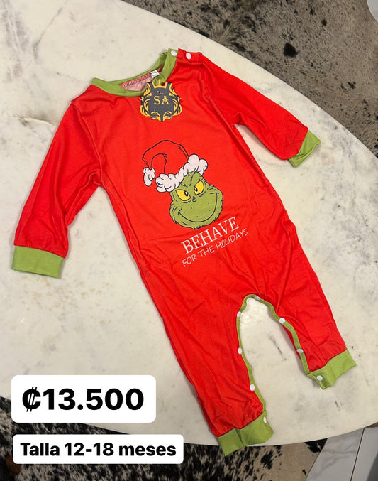 Mameluco Navideño Bebé - Talla 12-18M