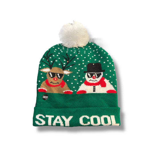 Gorro Navideño Tejido Adulto con Luces
