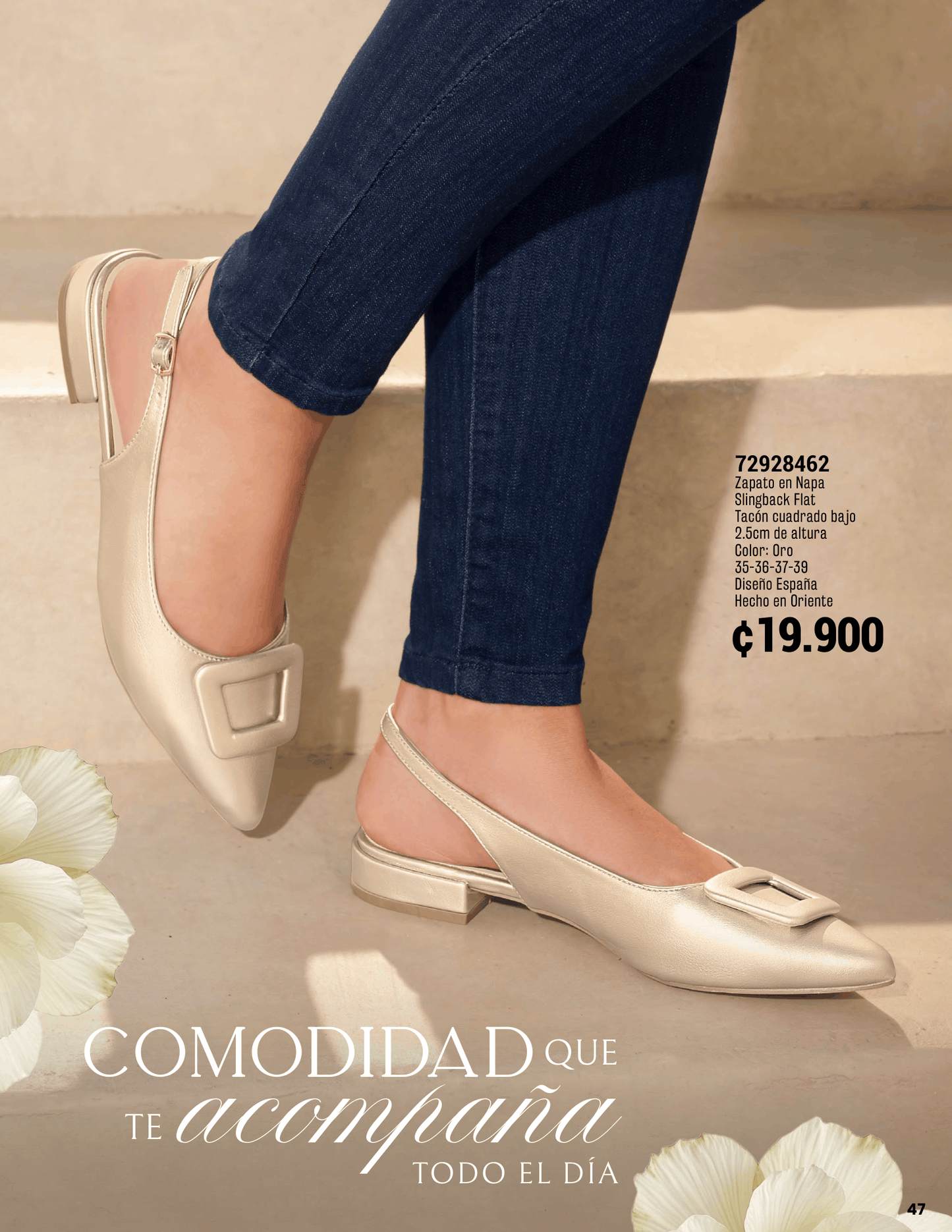 Zapato en Napa Dorado 72928462 ✦ Bajo pedido