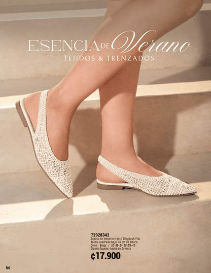 Zapato en material Beige 72928342 ✦ Bajo pedido