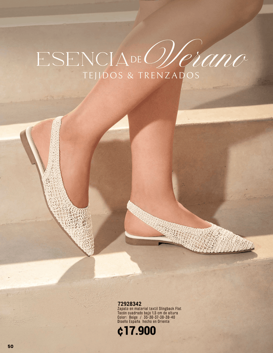 Zapato en material Beige 72928342 ✦ Bajo pedido